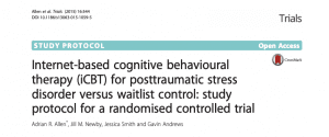 Internet-based cognitive behavioural therapy for posttraumatic stress disorder vs waitlist control